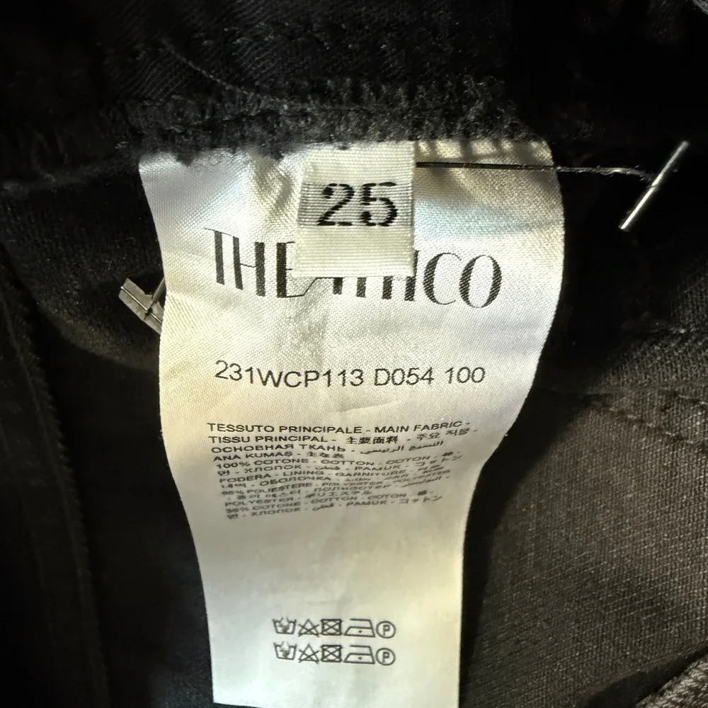 NWOT The Attico Essie Low Rise Tapered Cargo Jeans Black Denim 25 XS - Picture 7 of 14